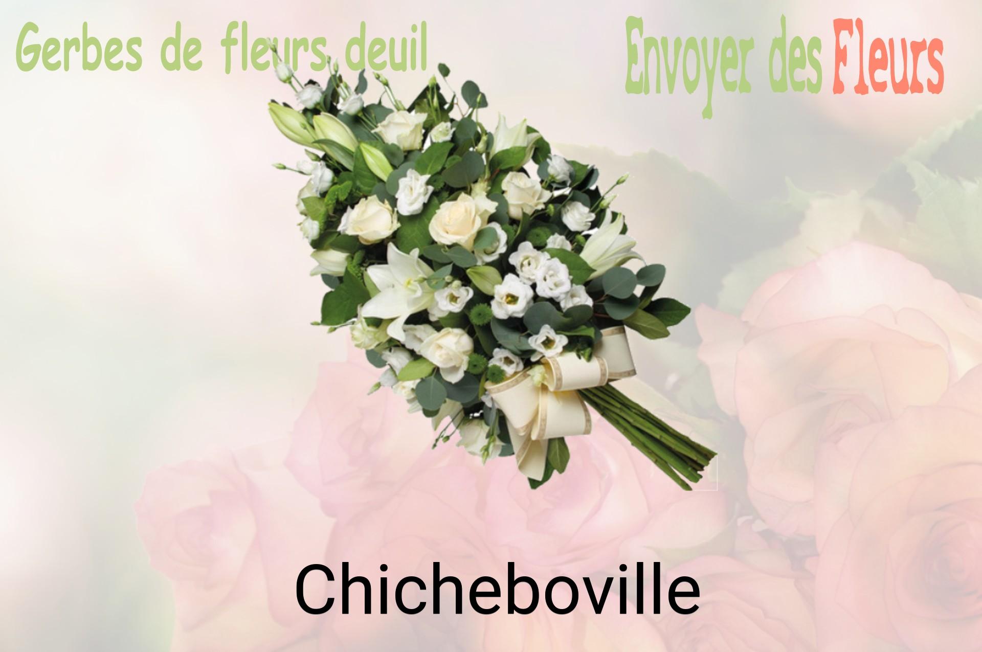 Gerbe de fleurs de deuil livrée à Chicheboville